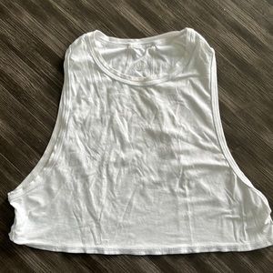 COPY - Lululemon crop white yoga/workout tank.